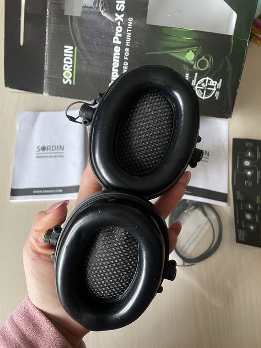 Активні навушники Sordin Supreme Pro X Slim Green (сумісні з ARC Rail)