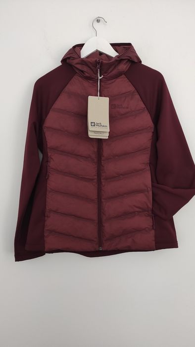 Jack Wolfskin Tasman Down Hybrid W kurtka puchowa damska Xl bordowa