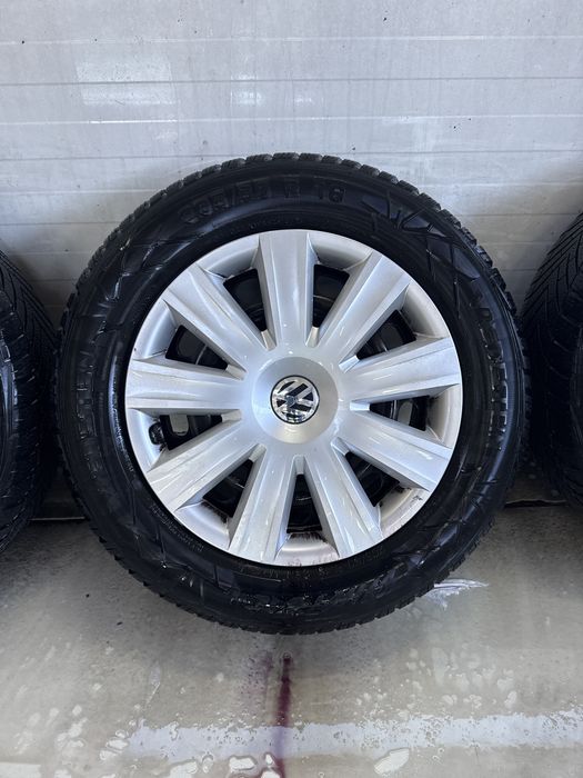 Felgi stalowe 5x112 Vw Sharan z kołpakami i oponami  205/60-16