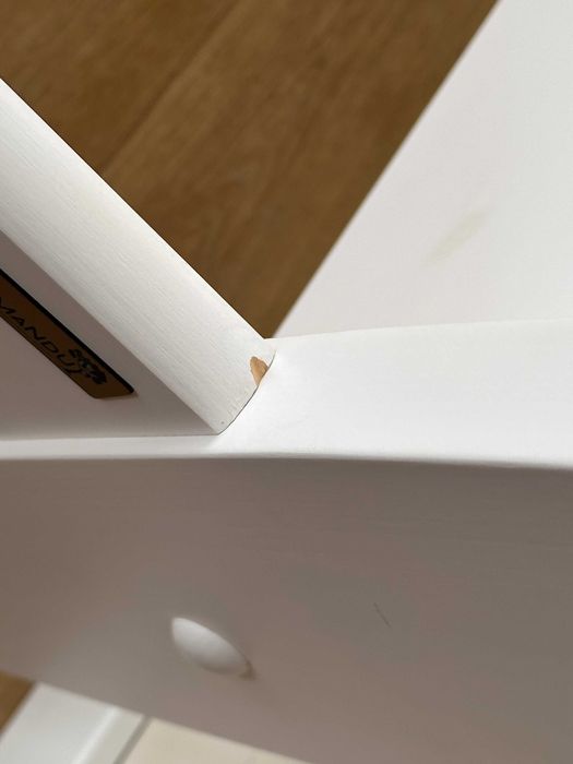 Łóżko 140x200 białe, sosnowe | jedna sztuka, outlet, 2100 zł taniej !