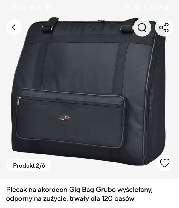 Futerał na akordeon 120 bas