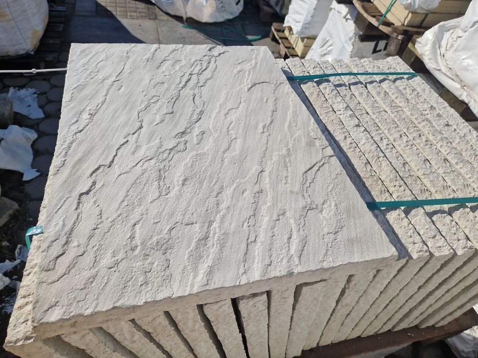 Płyta Betonowa Efekt Kamienia Piedra 60x45 Bianco Libet Taras Okazja