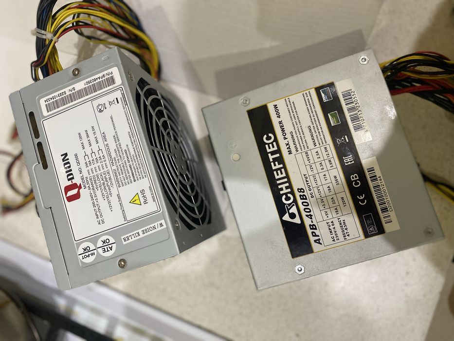 Блок питания chieftec 400, Qdion 500