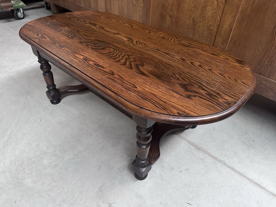 Ława 100% drewno z rattanem 130cm