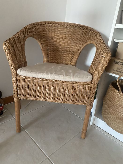 Agen Ikea Poltrona em Verga e Cru