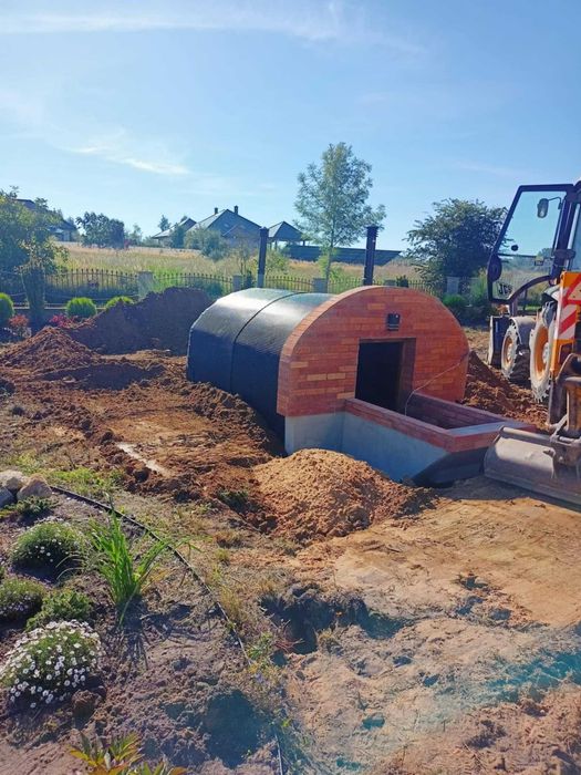 schron , piwniczka betonowa , ziemianka , piwnica , sauna ogrodowa