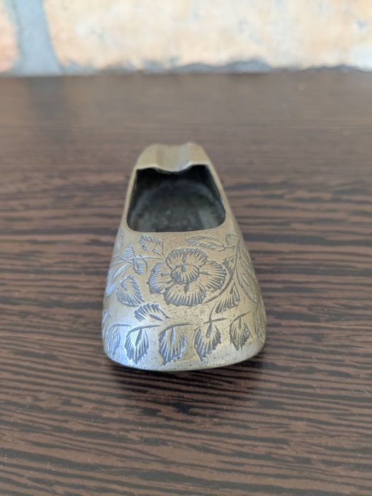 Decoração cinzeiro bronze artesanal made in India