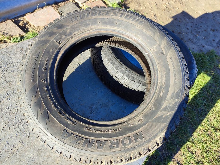 Резина зима шипована Bridgestone r14 175/80
