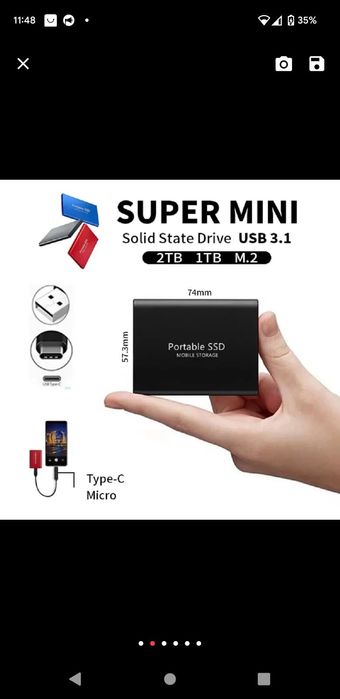 SSD Переносний(кишеньковий) 1 TB