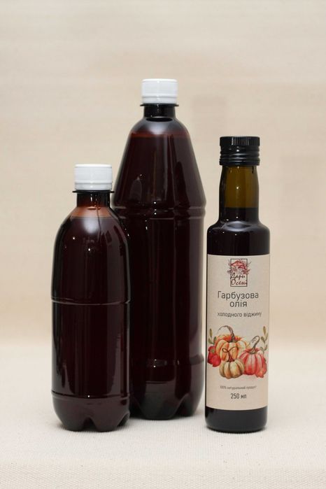 Гарбузова олія / Тыквенное масло 0,25 л / 0,5 л / 1 л