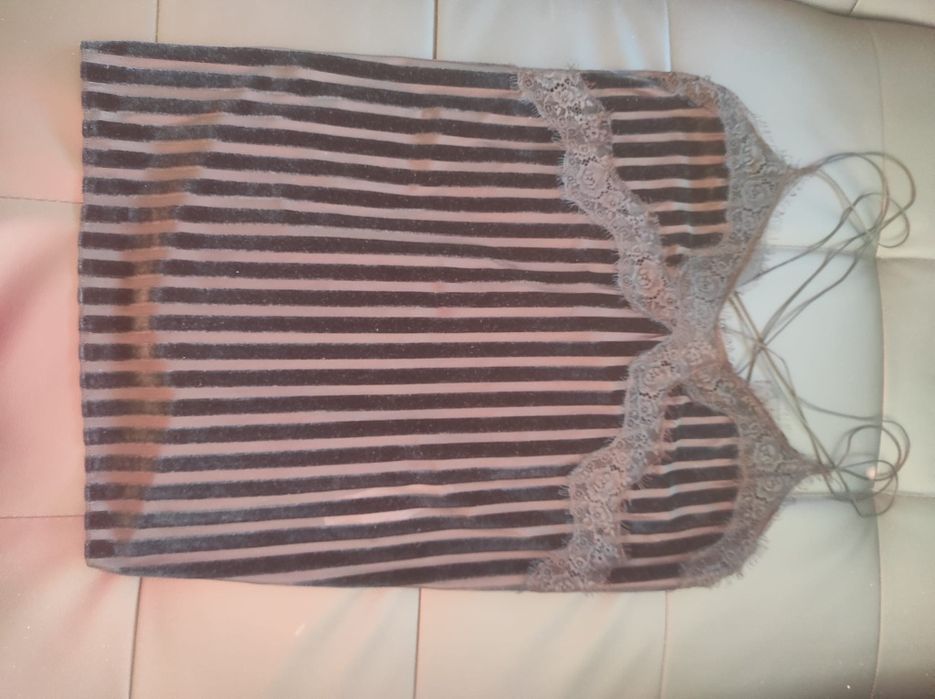 Top Zara veludo tamanho L