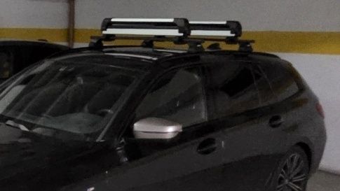 Barras Tejadilho + Suporte 6 Ski ou 3 Snowboard / BMW Serie 3 Touring