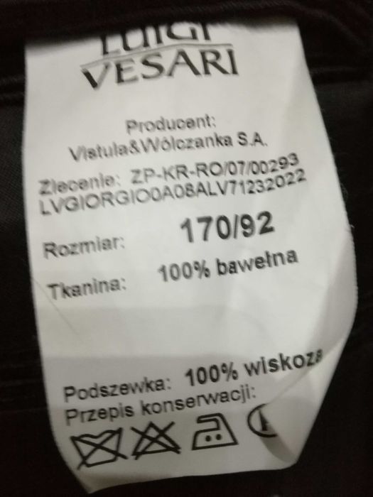 Marynarka męska z drobnego sztruksu czarna.