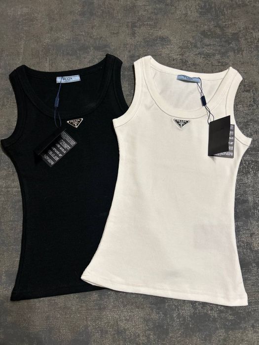 Майка Prada рубчик,хлопок