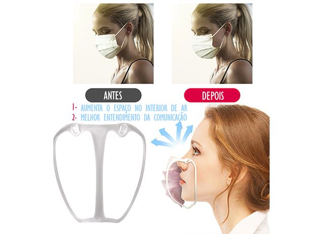 Pulseira alcool em gel, com frasco e armacao para mascaras