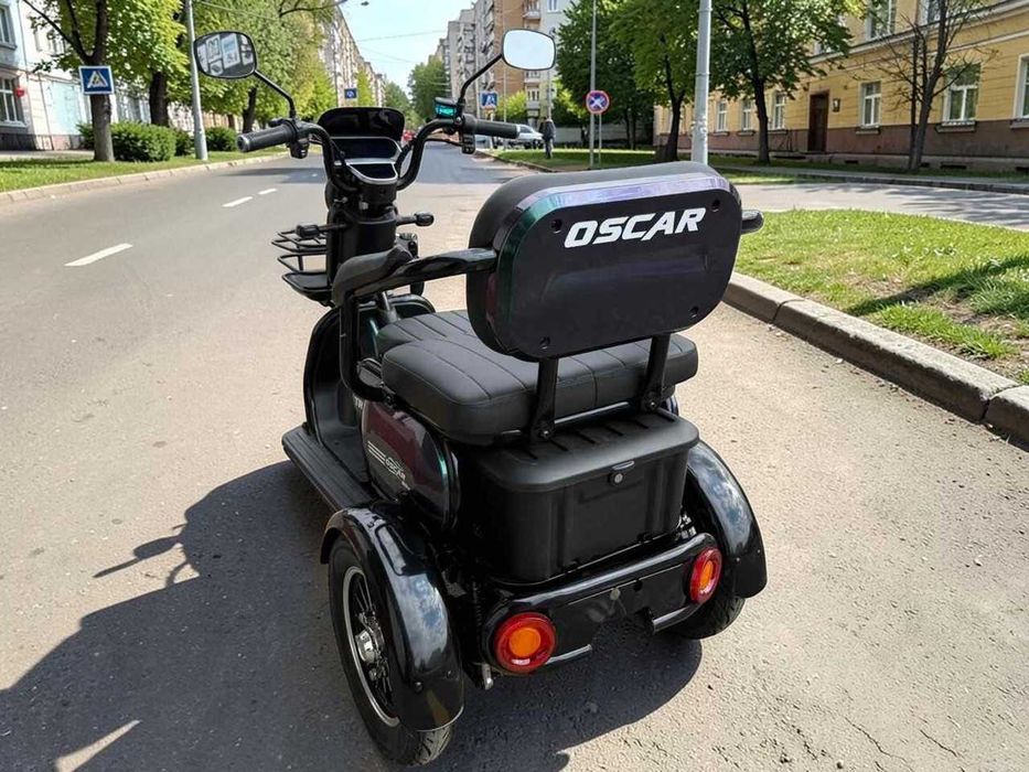 Електротрицикл OSCAR TRIO-2 1200W 72V 25Ah зелений, графен АКБ