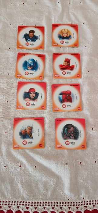 Cromos holográficos da Marvel