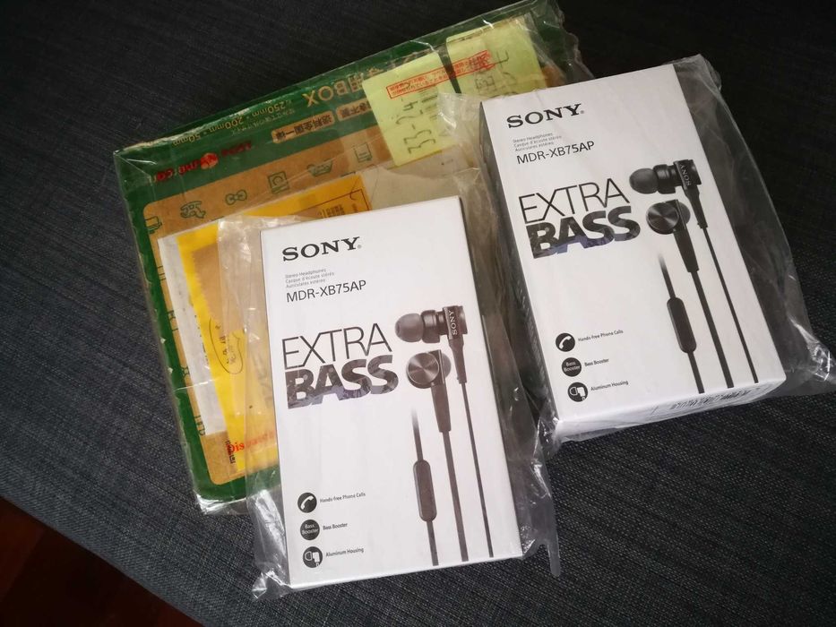 SONY MDR-XB75AP " Originais ", importação do Japão. ( New Old Stock )!