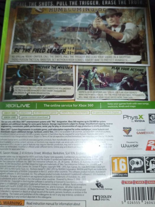 Xbox 360 The Bureau Wałbrzych Odbiór osobisty (dzwoń pv pisz)