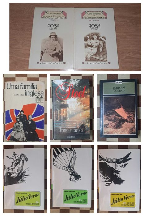 Conjunto lote 8 livros ficção romance clássicos