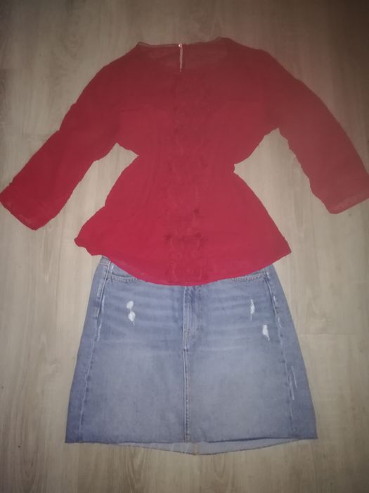 Czerwona bluzeczka styl moda