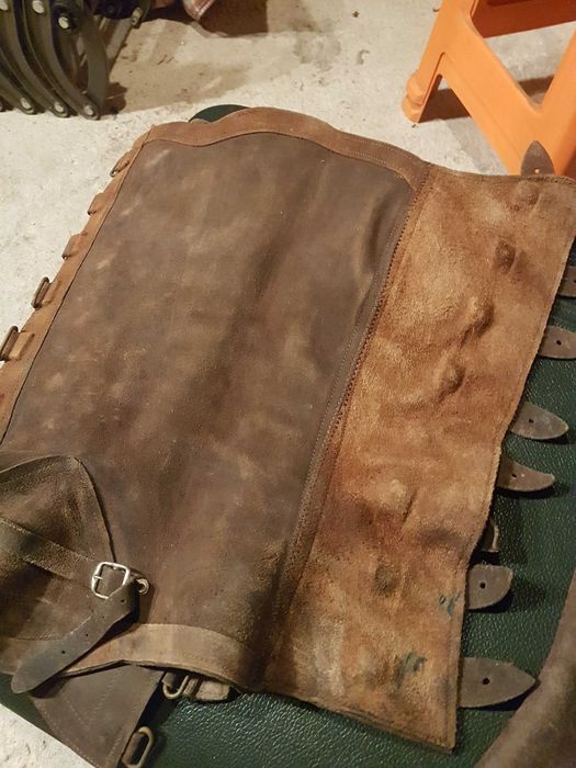 Polainas em couro equitação