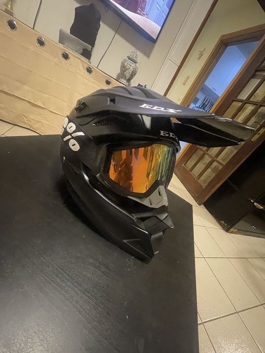 Capacete EDX + 2 Oculos
