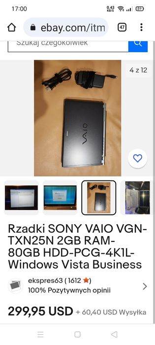 Sony Vaio rzadko spotykany model