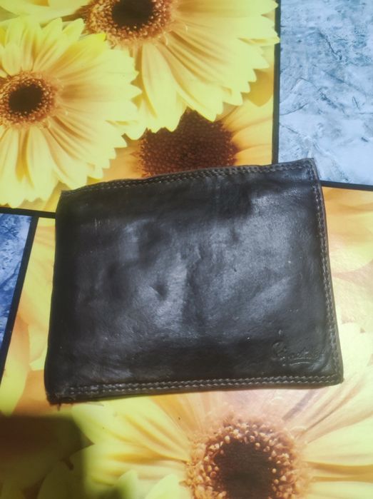 Carteira Signature em pele genuína