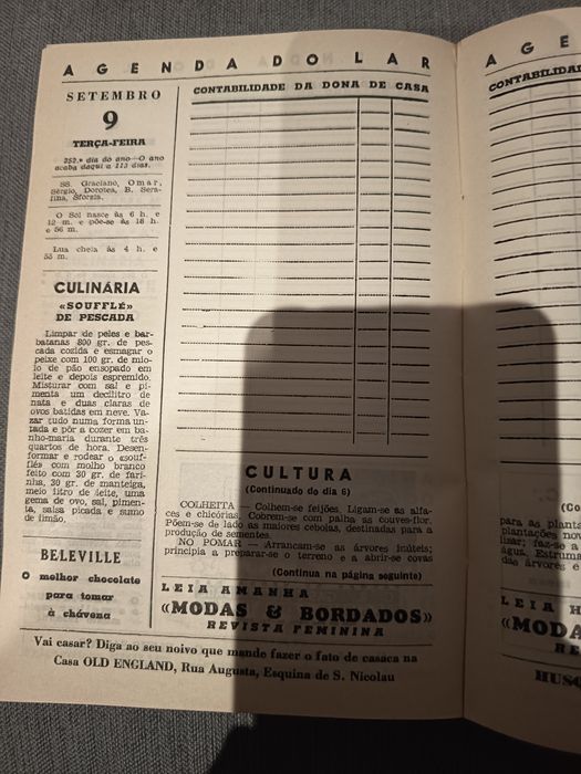 Agenda do Lar para 1957