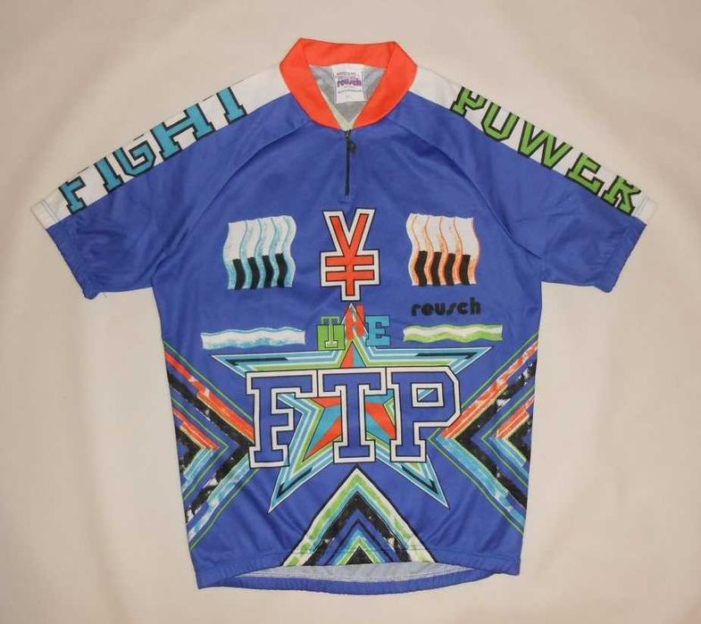 Koszulka rowerowa Vintage Reusch Fight Power (XL)