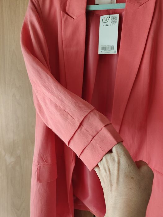 Żakiet marynarka Orsay, rozmiar 38, koralowy, NOWY