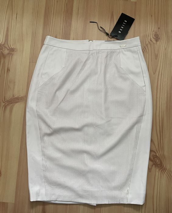Mohito spódnica z ekoskóry skóra biała  36 38 nowa 149zł