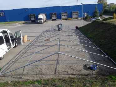 Mega Hala namiotowa z ogrzewaniem 8x16 3m namiot magazyn MTB