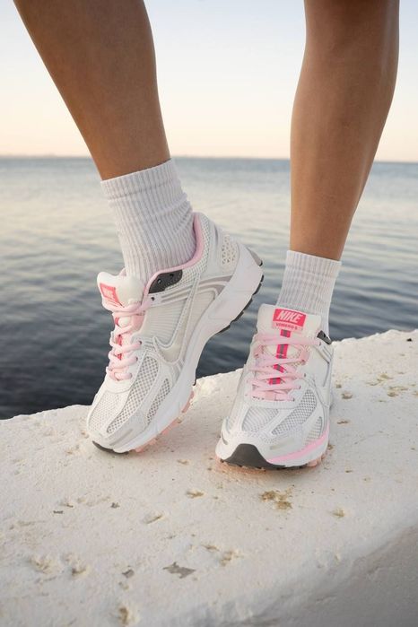 Nike Zoom Vomero 5 White Pink , женские кроссовки Найк  36 37 38 39 40