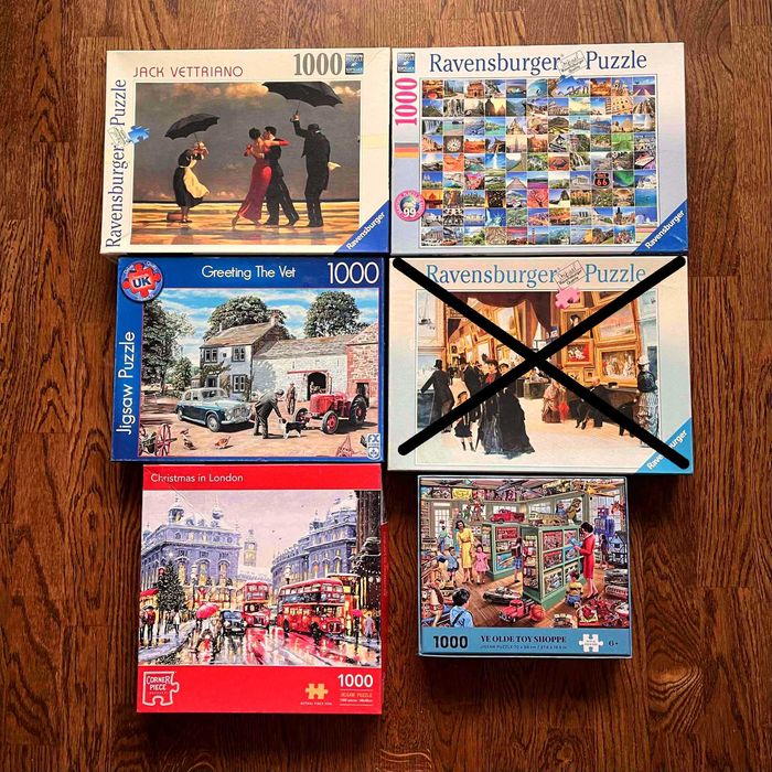 Пазл Ravensburger, Gibsons, Schmidt, WHSmith, Waddingtons