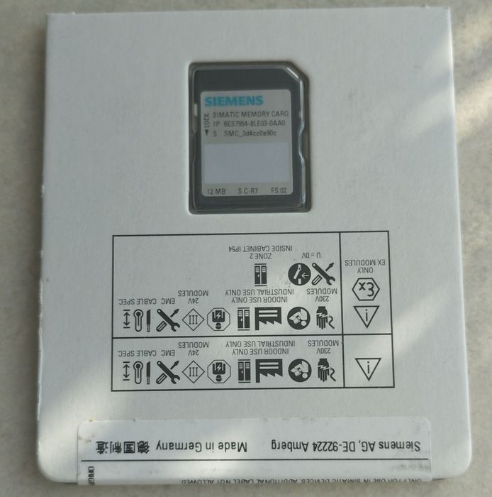 Simatic KARTA PAMIĘCI FLASH - 12MB - 6ES7954-8LE03-0AA0