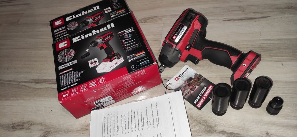 Klucz udarowy Einhell Power IMPAXXO 18/230 Solo 1/2 zakrętark jak nowy