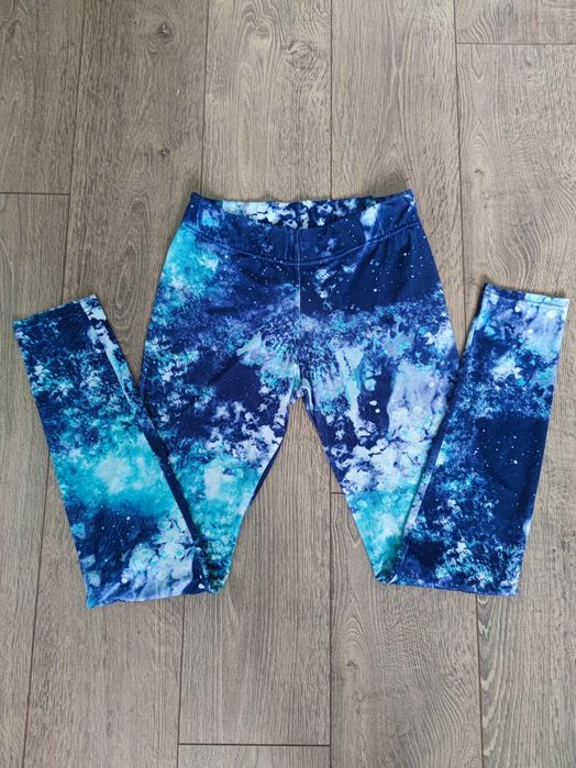 Legginsy damskie sportowe galaxy na siłownię jogę M