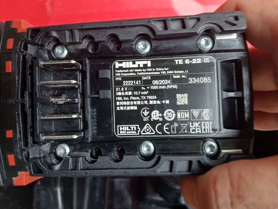 Hilti mlotowiertarka z funkcją kucia TE 6-22