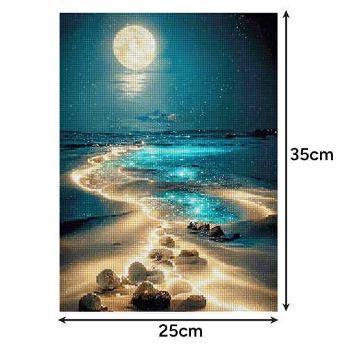 Haft diamentowy "Plaża" 40x30cm Maaleo 26769