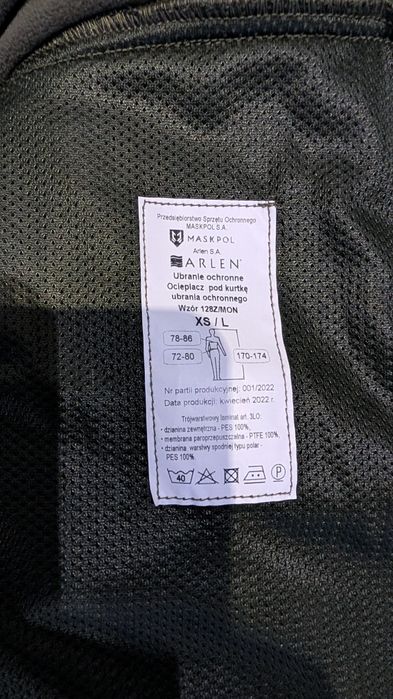 ubranie ochronne Gore-Tex NOWE-spodnie-kurtka-polar