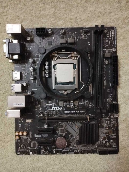 Комплект MSI H310M PRO-VDH Plus + Intel Core i3-9100F + охлад