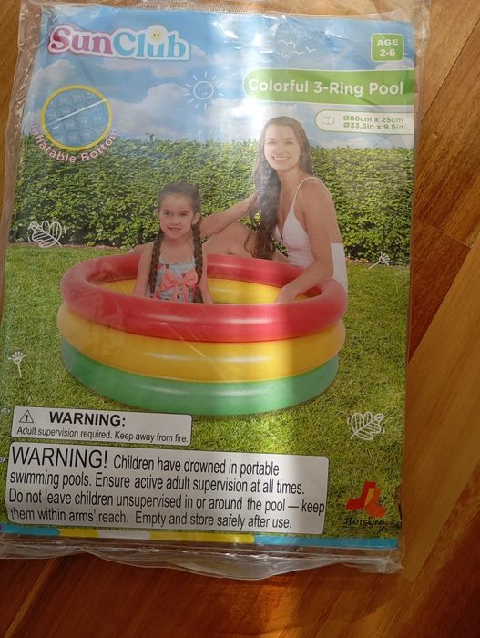 Piscina para crianças 2 -6 anos nova