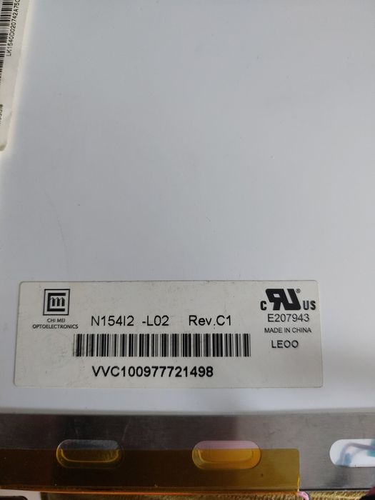 Matryca N154I2 L02  inwerter zawiasy acer extensa 5230E