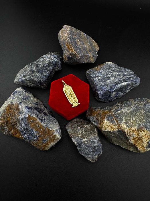 Złota Zawieszka wisiorek W Stylu Staro Egipskim JAK NOWA 585 2.33G (S)