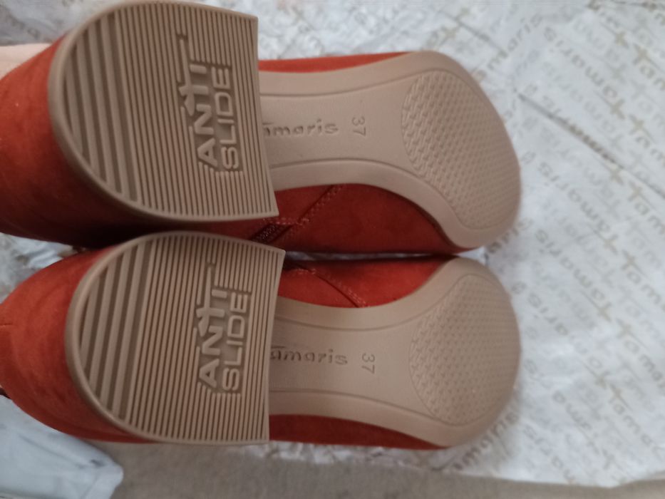 Rude botki Tamaris 37 wkładka 23,5 cm obcas 5 cm anti slide, feel soft