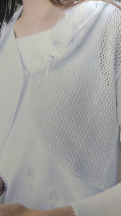 Vestido de menina - cerimônia cinza com tule, novo