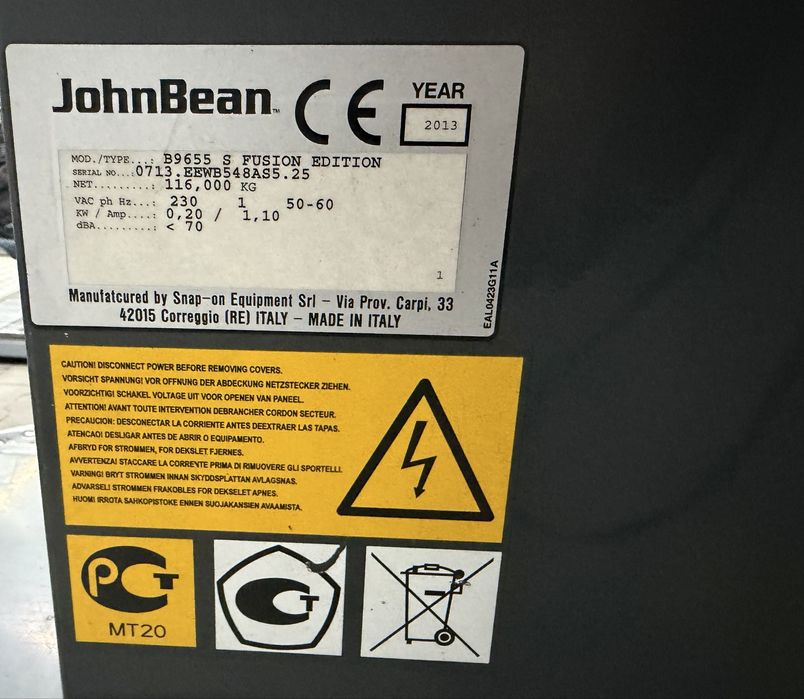 Wyważarka John Bean b9655 sprawna