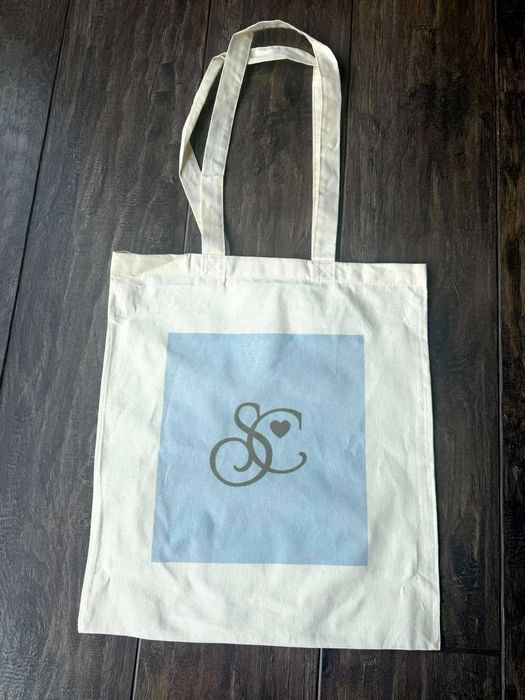 Torba tote bag sabrina carpenter beige blue